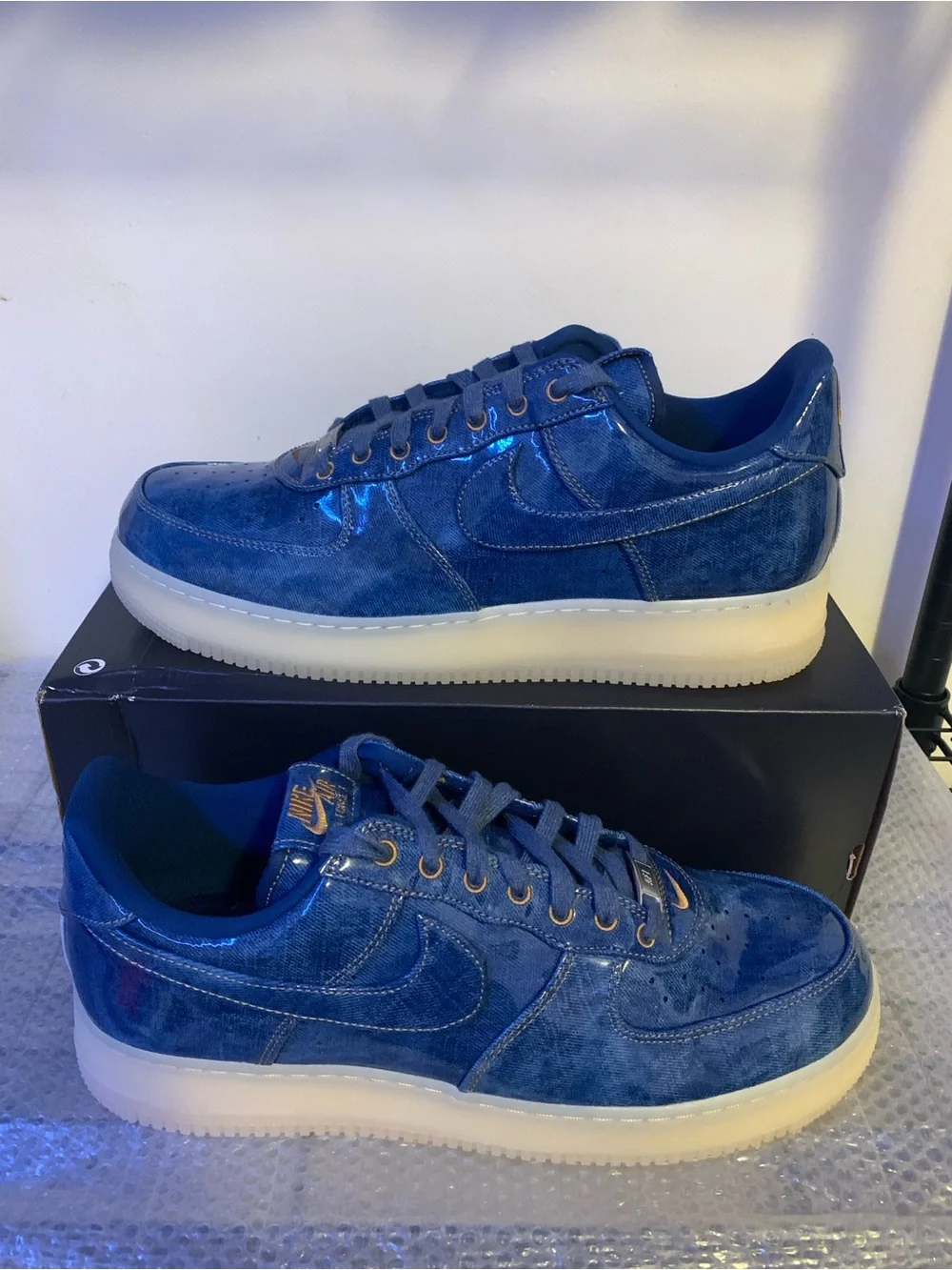 Air Force 1 Low Patent Denim IM5757-400 - Men’s Size 12.5
